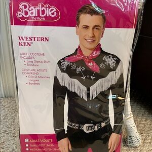 NWT! Barbie Western Ken Black and White Costume